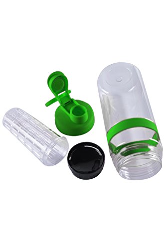 Healthful Hydration: Premium Tritan Fruit Infusing Sport Water Bottle Infuser - 32Oz Ounce (Green) #TOP3