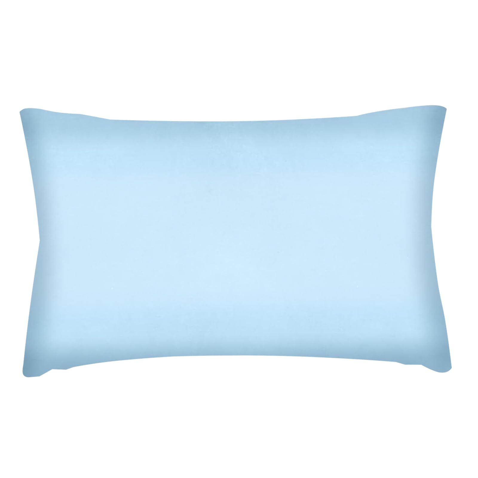 Mini almohada para siesta para niños, con funda de almohada de algodón, mini almohada para viajes, cojín suave, almohada para siesta infantil, cojín para niños (azul, 28 cm x 17 cm)