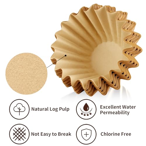 Image of Paper Coffee Filters Compatible with Keurig Duo Coffee Maker, 200 Pcs Unbleached Extra-Deep Bowl Design Filter Paper for Keurig Duo 72oz