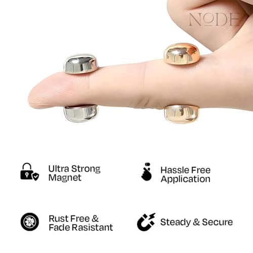 Image of NODE Hijab Magnets | Magnetic Hijab Pins for Women | Strong Hold Hijab Magnet for Scarves | Pinless & Painless Magnetic Pins for Hijab | No Snag, Stylish & Multi-Use | Durable & Lightweight