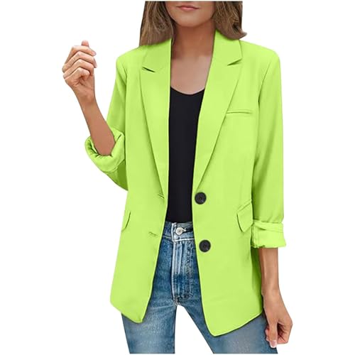 Manteau d'affaires ouvert sur le devant avec manches retroussables