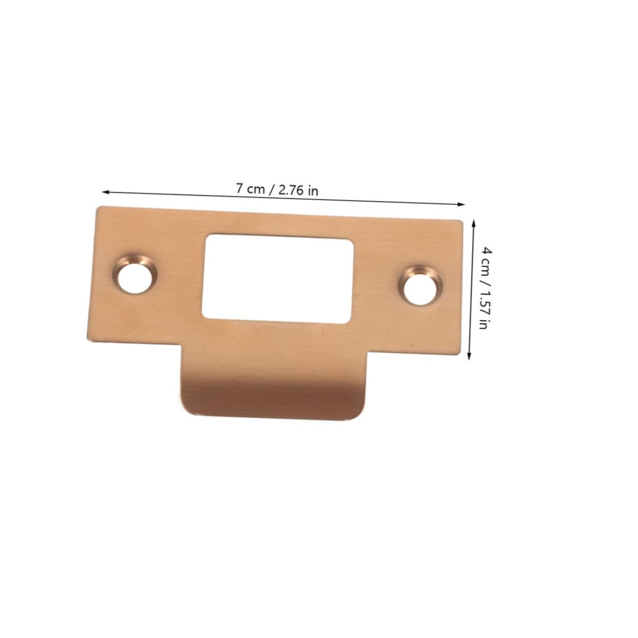 DOITOOL 12 Ensembles Accessoires de serrure de porte monter planche changer prise multiple crochets door lock verrou portail couvertures de porte plaque de renfort de porte gâche Plastique