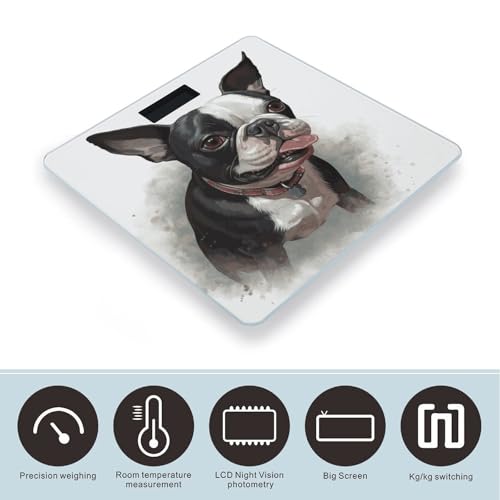 Báscula digital Boston Terrier para peso corporal miniatura 3