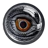 Set di 4 manopole personalizzabili per armadietti con motivo "Dragon's Eye"