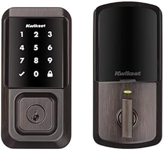 Kwikset 99390-002 Halo Wi-Fi Smart Lock Keyless Entry Electronic Touchscreen Deadbolt Featuring SmartKey Security, Venetian Bronze