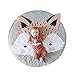 SmallPocket Tapis de jeu rond pour bébé motif de renard mignon tapis rampant doux tapis de rangement jouets organisateur de rangement pour bébé enfants tout-petits (diamètre 85 cm)