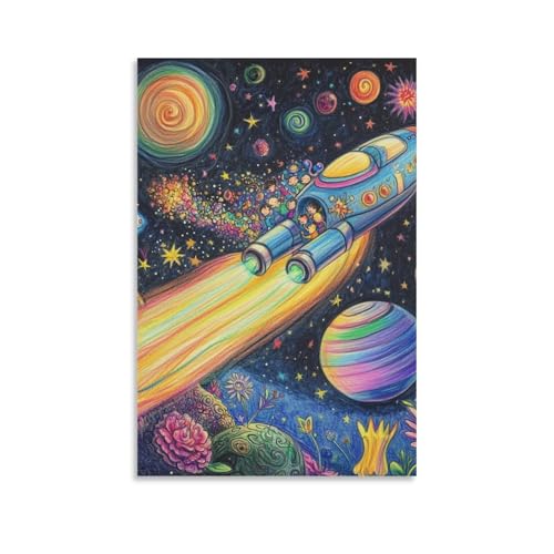 Cuadros decoracion de galaxia para un salón moderno y dormitorio relajante de 50x75cm