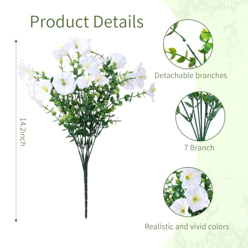 12 Bundles Artificial Morning Glory Flowers for Outdoors Decoration（Mix6） - image 7