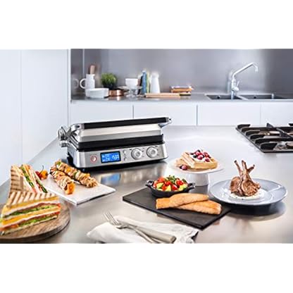 De'Longhi MultiGrill CGH1030D, Elektro-Grill mit 7 Kochfunktionen, elektrischer Kontaktgrill, Tischgrill, mit… – Bild 7