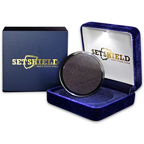 Caja de presentación de monedas SetShield contra el deterioro y la falta de luz