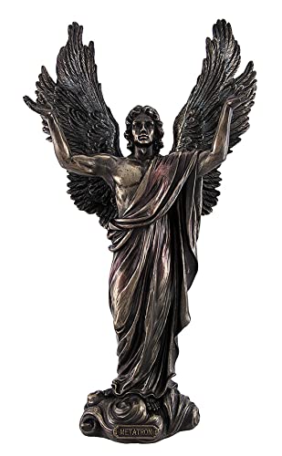 Estatua de Ángel Metatrón Bronce con Detalles de Color miniatura 2