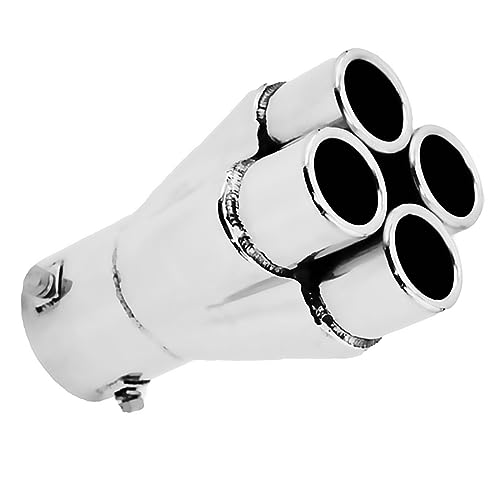 Embout d'échappement chromé 57mm en inox pour une finition de silencieux premium