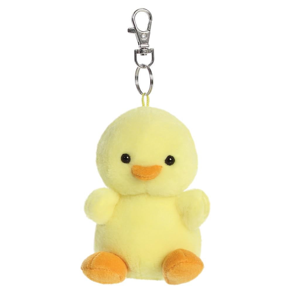 AURORA 34058, Palm Pals Betsy Chick Clip-On, 10cm, Soft Toy, Yellow