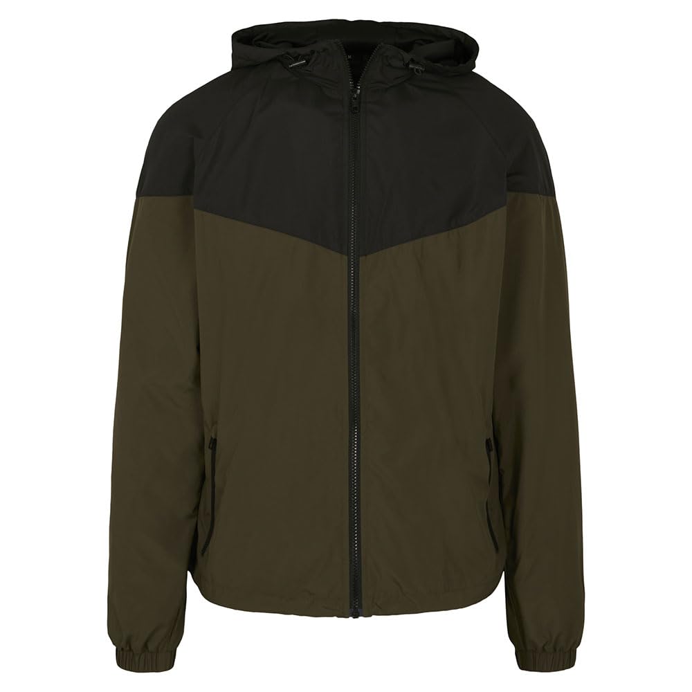 Build Your Brand Windbreaker Mężczyźni 2-tone Tech Windrunner