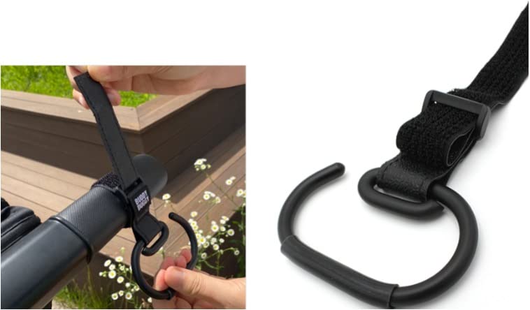 Miniatura 4 de Gancho antideslizante para cochecito para colgar bolsas de pañales, monedero, compras en cochecitos buddyduggy