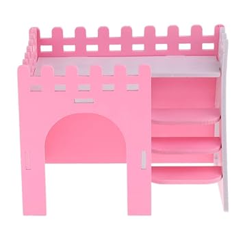 UJEAVETTE Hamster Guinea Pig House Hideout Playground Exercise Toy with Ladder Pink|Exercise Equipment For Home|Exercise Equipment|Belly FatExercise Equipment|Exercise Equipment For Home Gym|Exercise Equipment For Home Workout|Exercise Equipment For Kids|Exercise Equipment For Women|WristExercise Equipment|Exercise Equipment For Men