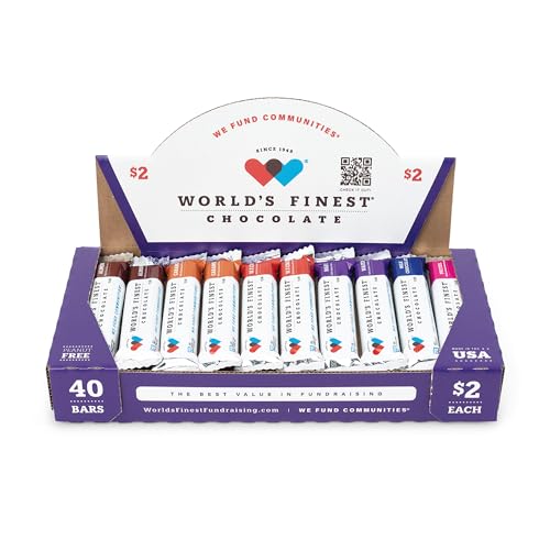 World's Finest® Chocolate - 40 Candy Bar - Fundraising Chocolate Variety Pack