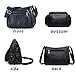 ELDA Crossbody Bags For Women Pocketbooks Soft PU Leather Purses and Handbags Multi Pocket Shoulder Bag
