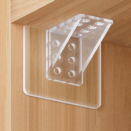 Image of ELITIZE Fashion 10 Pcs Adhesive Hooks for Wall Heavy Duty Wall Hook Waterproof Stick On Adhesive Stronger Plastic Wall Hooks Wall Hangings, Transparent Pack of 10