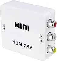 Conversor HDMI para RCA, HDMI AV para 720p ou 1080p,composto de áudio e vídeo analógico para TV mais antiga, PC, Laptop, Xbox, HDTVe e Nitendo 64