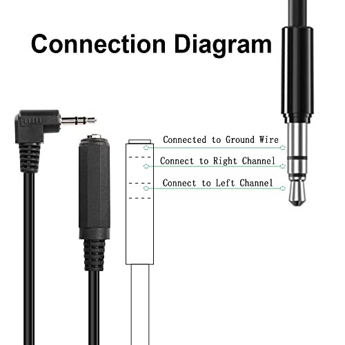 Cable adaptador 1/4 a 3.5mm ángulo 90°, 0.3 m miniatura 2