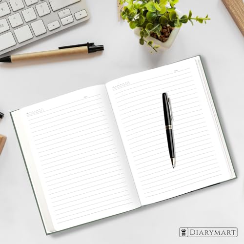 Image of Hard Bound Notebook for Girls & Women | A5 Ruled Journal | 192 Pages | 80 GSM Premium Paper | Designer Laminated Cover | Ribbon Bookmark | Notebook for School, College, Office, Journaling & Note Taking (DM4008)