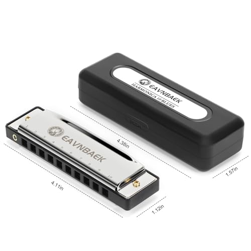Eavnbaek EA Vnbaek 10 Holes 20 Tones Blues Harp Mouth Organ Harmonica, Diatonic Blues Harmonica Key Of C thumb #1