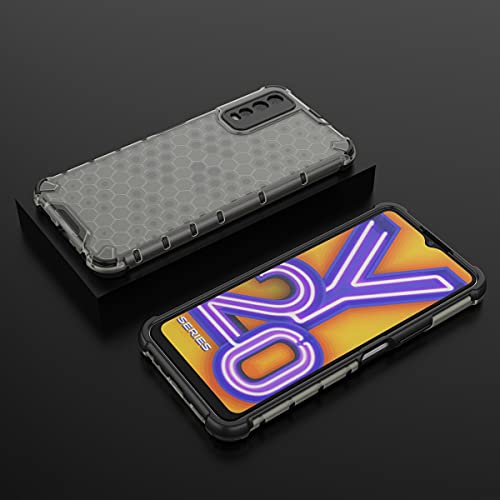 Image of Glasgow Back Case Cover Designed for Vivo Y20i - Black