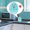 Lustige Eieruhr, 55 Minuten Timer, mechanischer Countdown-Timer, Cartoon-Ei, manueller Timer, hartgekochte Eieruhr mit akustischem Alarm zum Backen in der Küche, Kindersport (blau) – Bild 5