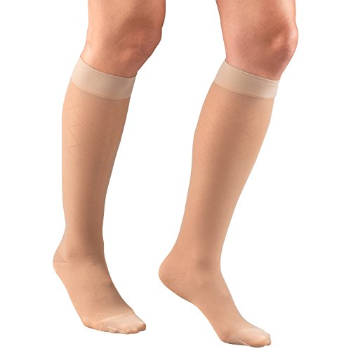 Image of Truform Compression 15-20 mmHg Sheer Knee High Stocking