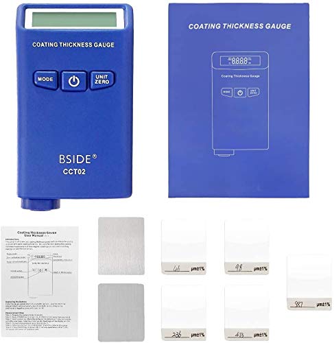 CCT02 Mini Digital Coating Thickness Gauge Automotive Paint Tester F/N Probe 2000um/78.7mils with LCD