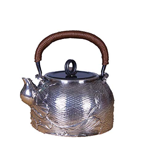 No-Branded Teiera d'Argento hkrstssxj Collezioni di teiera d'Argento Teakmade Teaketlet Vecchio Acqua Pentola Bollitore…