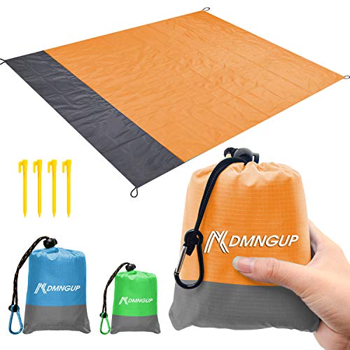 Sand Proof Beach Blanket, Oversized 82" X79" Beach Mat fits 6-7 Adults, Lightweight