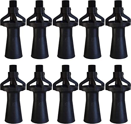 Image of Eductor Nozzle - BSPT Fluid Mixing Eductors - Glass Reinforced Polypropylene - Minimal Maintenance and Clog Resistant Tank Mixing Agitation Nozzles - 1.5 inch (10 Count)