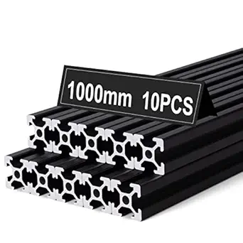 10PCS 1000mm T Type 2020 Aluminum Extrusion Profile European Standard Anodized Linear Rail Guide for 3D Printer Parts and CNC Machine