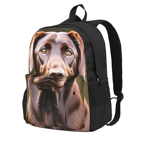 Sac à dos labrador retriever marron grande capacité et étanche