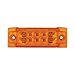 Grand General 76210 Amber Rectangular Wide Angle Spyder 10-LED Marker/Clearance/Turn Light with Amber Lens