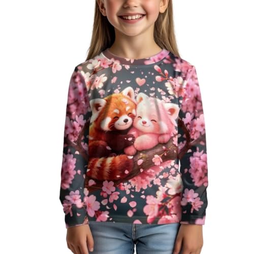 Image of WELLFLYHOM Long Sleeve T-Shirt for Boys Girls 3-16 Years Old Tee Tops Crewneck Pullover Shirts Fall Outfits