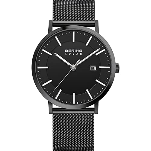 BERING Herren Uhr Solar Movement - Solar Collection mit Edelstahl und Saphirglas 15439-222