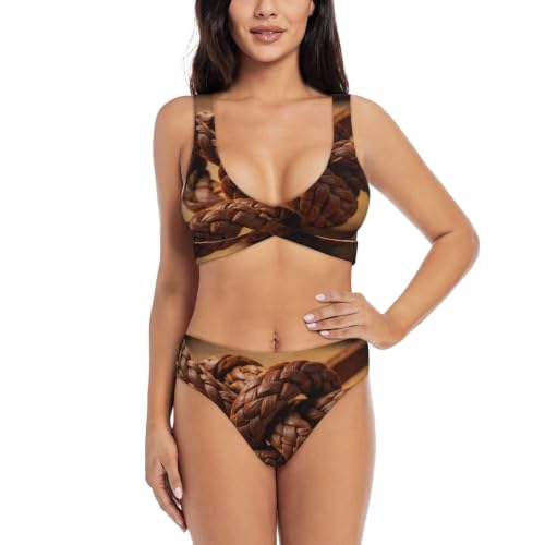 Bikini deux pièces push-up à coussinets amovibles et triangle réglable