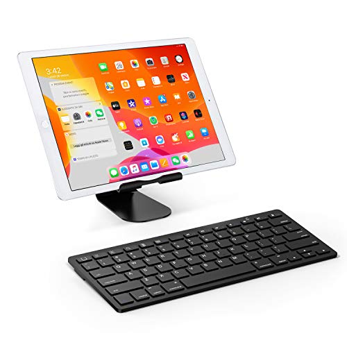 Omoton Wireless Bluetooth Keyboard Compatible With Ipad 9Th 2021/ 8Th 2020 /7Th Generation 10.2 Inch, Ipad Pro, Ipad Air, Ipad Mini, All Iphones And Other Bluetooth Enabled Devices, Black #TOP1