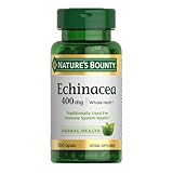 Nature's Bounty Echinacea, Herbal Supplement, Supports Immune Health, 400mg, 100 Capsules