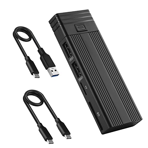 Vklopdsh 2 i 1 USB-C till M.2 NVMe SSD Chassi & HUB 10G