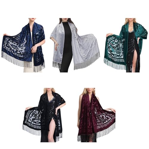 Traditional Chinese Dress Shawl Embroidery Long Tassels Headscarf For Weddings Evening Parties And Formal Occasion3