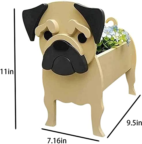 Pot de fleurs en forme de chien, une idée cadeau originale pour terrasse - 3