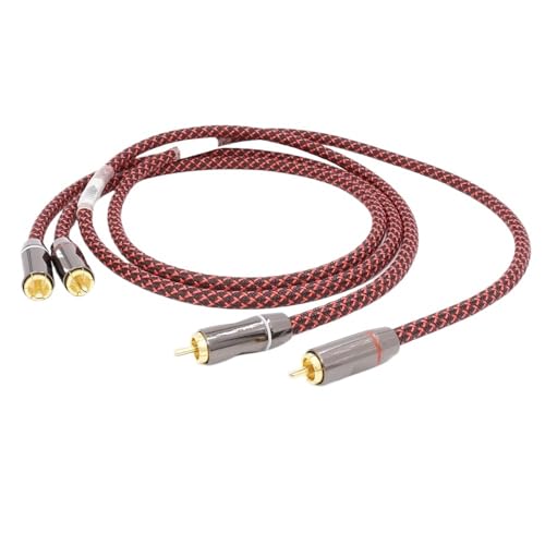 Par de cables de audio RCAA HiFi 50 cm miniatura 1