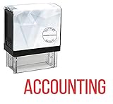 StampExpression - Accounting Office Self Inking Rubber Stamp - Red Ink (A-5192)