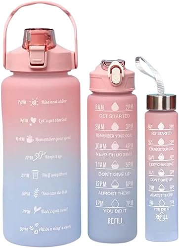 Kit 3 Garrafa De Água Squeeze