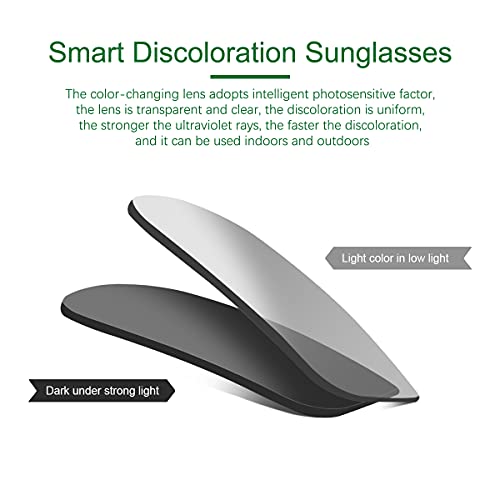 Image of MIRYEA Polarized Photochromic Driving z87 Sunglasses for Men Day Night Safety Glasses