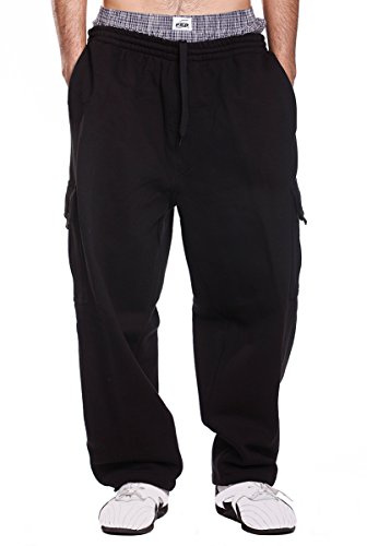 Mens Fleece Cargo Sweatpants2